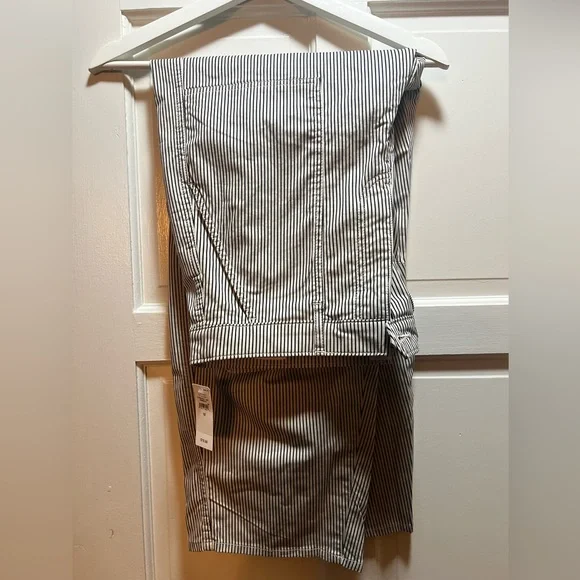 GAP High Rise Barrel Striped Pants - Picture 6 of 10